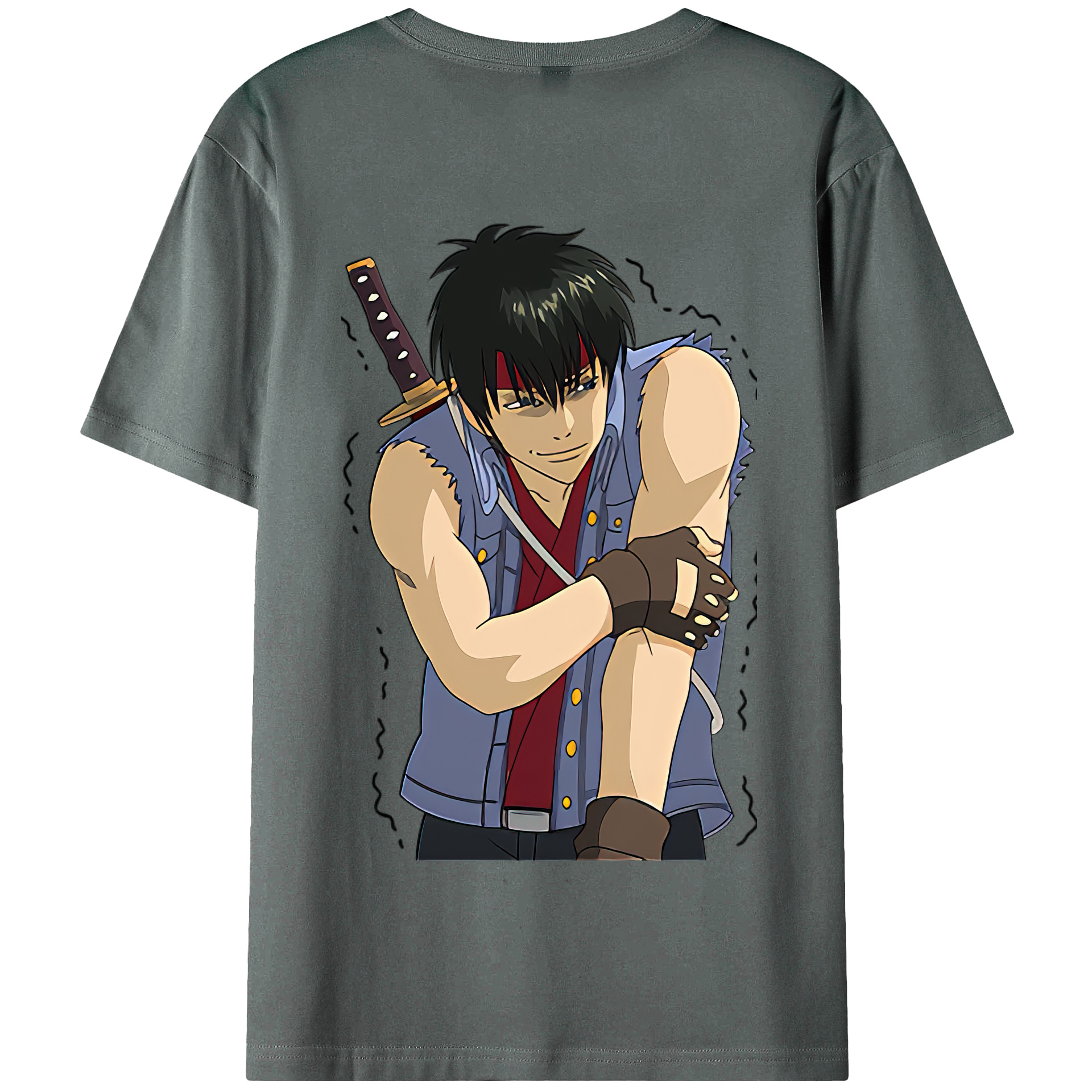 （画像用） ぎんたま 坂田銀時（さかたぎんとき） 神楽 志村新八（しむら しんぱち） GINTAMA Sakata Gintoki Kagura Shimura Shinpachi 綿100％半袖Tシャツ（背面プリント）